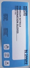 DISPOSABLE NITRILE GLOVES BLU Tg.S Pcs.1000 POWDER FREE